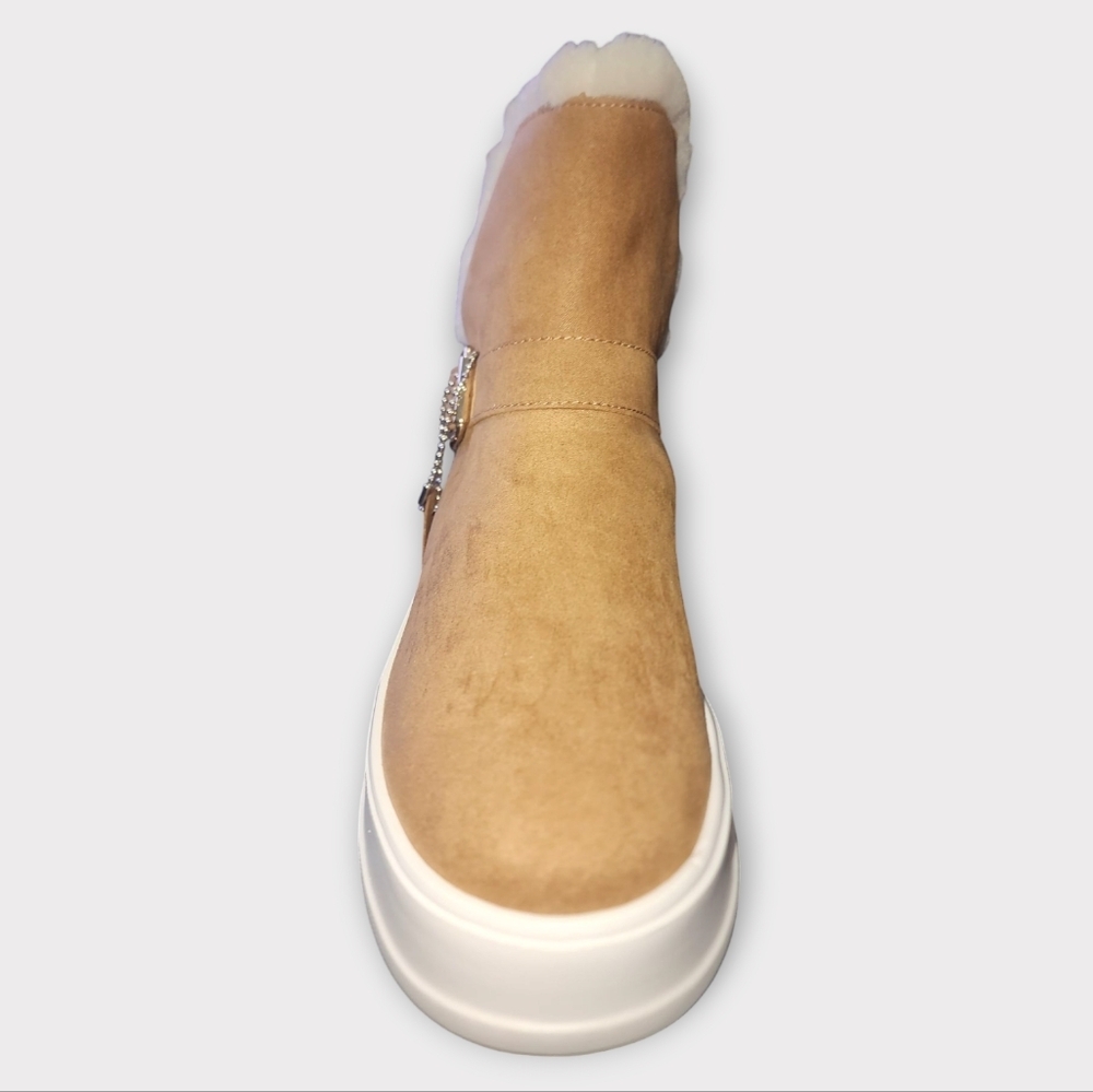 J/SLIDES Urban Sport Jasper Fur Lined Platform Booties, Womens 7 - Picture 4 of 7